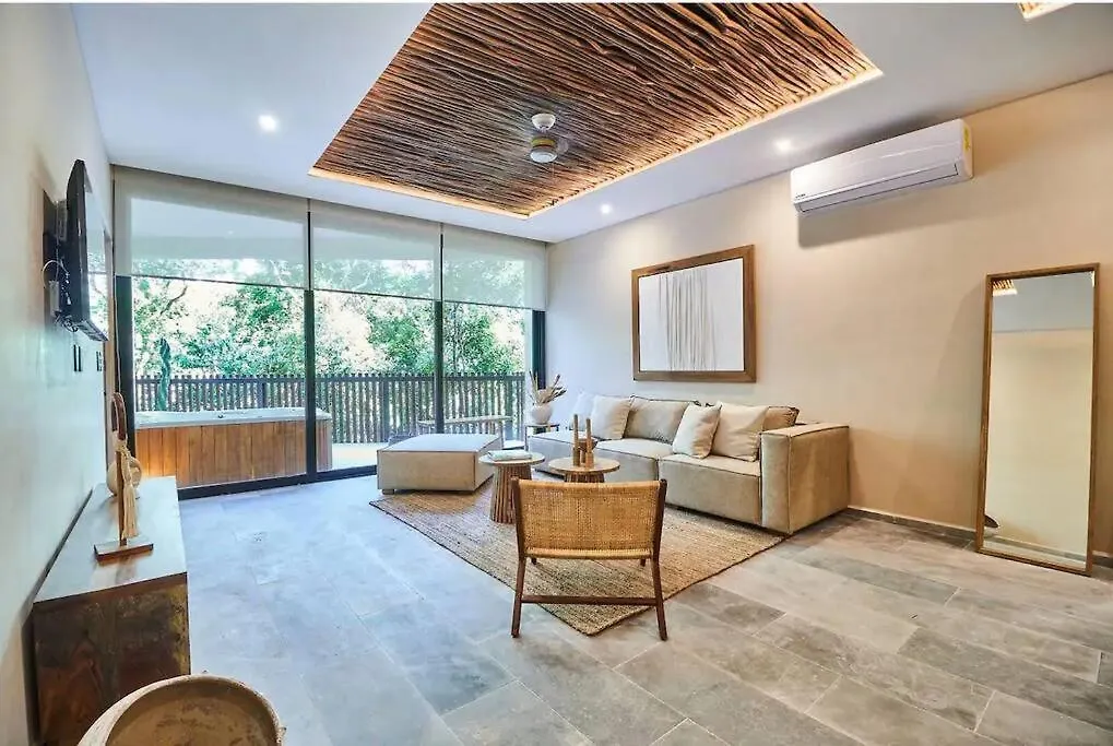 Kataleya Tulum By Zaazil - Spectacular Apartment In The Jungle, Up To 9 People , With Hot Tub And Spa In Luum Zama